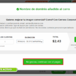 Ventana emergente – Como comprar dominio en Argentina