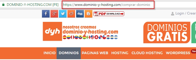 Dirección de dominio-y-hosting.com - Comprar dominio en Chile