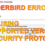 Solucion a error de thunderbird