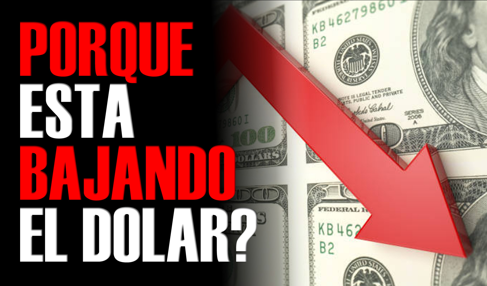 Porque baja el USD dolar?